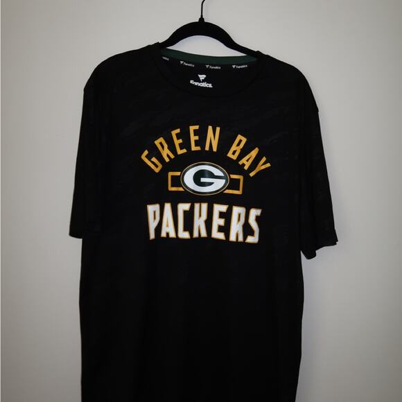 Fanatics Black Green Bay Packers Tee Xlarge - Picture 2 of 6